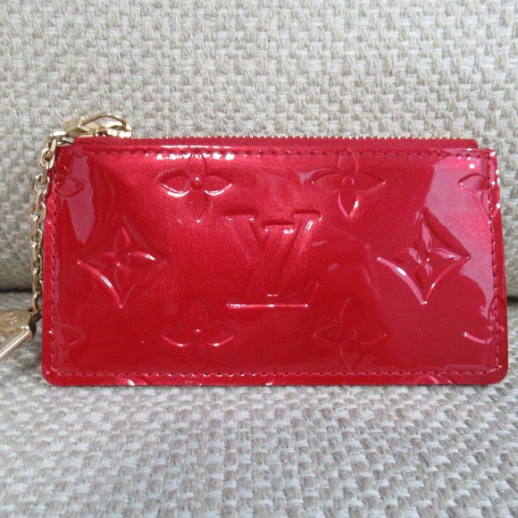 Louis Vuitton Handbags - Louis Vuitton | Red Vernis Coin Purse Key Chain